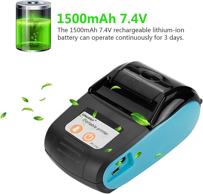 Portable Thermal Receipt Printer